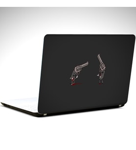 Tabancalar Laptop Sticker 10 İnch (25X19CM)