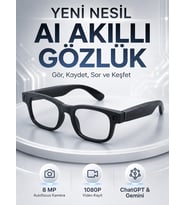 Akıllı Gözlük 8 MP Kameralı 1080P Video Kayıt WiFi Bağlantılı Çift Mikrofonlu Gürültü Engelleme Özellikli