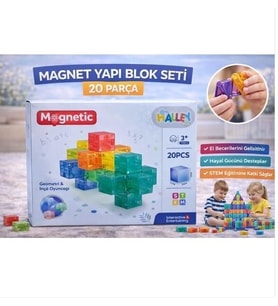 Mulvxurg  Urg02 Sh59837 Magnet Küp Yapi Blok Seti̇ 20 Parça-Zrv (Mulvix)