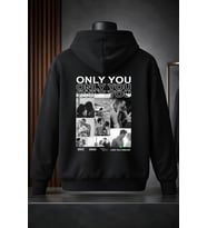 Kişiye Özel Ön Ya da Sırt baskılı Kapüşomlu Hoodie Unisex Oversize Premium 3 İplik Sweatshirt