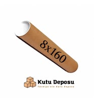 8x160 cm Kapaklı Silindir Postüp Rulo Gönderi Kutusu