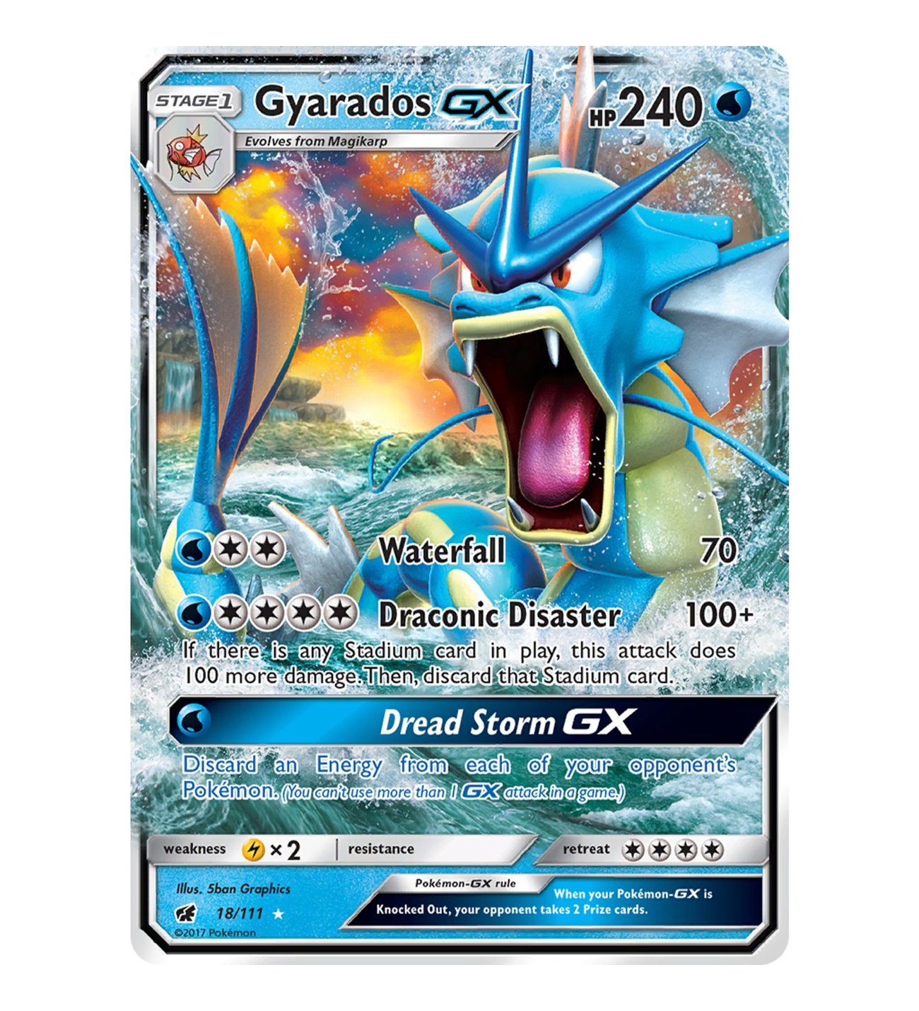 Pokemon Gyarados GX 240HP Kart