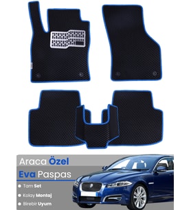 JAGUAR XF (2008-2015) Uyumlu EVA Paspas Tam Set–Araca Özel,Kolay Montaj,Su Geçirmez