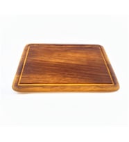 Timberwood ithal iroko ağacı ahşap servis sunum steak ve kesme tahtası 24*34*1,8