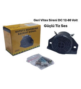 Geri Vites Sireni Di-Dit 107-120db Standart Ses Dc12-80 Volt
