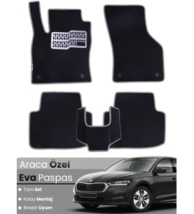 SKODA OCTAVİA NX (2020-2024) Uyumlu EVA Paspas Tam Set–Oto Paspas,Araca Özel,Kolay Montaj