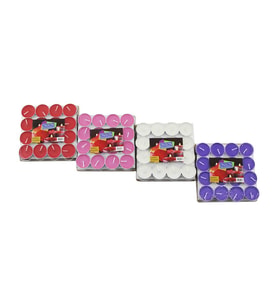 32PCS RENKLİ TEA LİGHT YUVARLAK MUM MİX - HERHANGİ BİR RENK GÖNDERİLİR (5343)