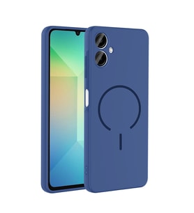 Samsung Galaxy A06 Kılıf Yumuşak Dokulu M-safe Şarj Özellikli Meta Kapak