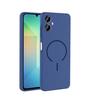 Samsung Galaxy A06 Kılıf Yumuşak Dokulu M-safe Şarj Özellikli Meta Kapak