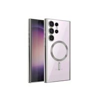Newface Samsung Galaxy S23 Ultra Kılıf Kross Magneticsafe Kapak - Gümüş