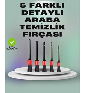 5'li Araç Temizlik Fırça Seti-detaylı Temizlik İçin Çok Amaçlı Fırçalar