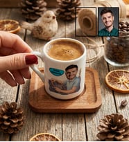 Kişiye Özel Şoföre Hediye Türk Kahvesi Fincanı Doğum Günü Hediyesi