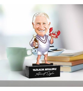 Deniz Aşığı Baba Karikatürlü Biblo