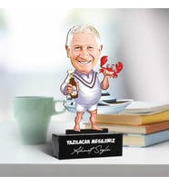 Deniz Aşığı Baba Karikatürlü Biblo