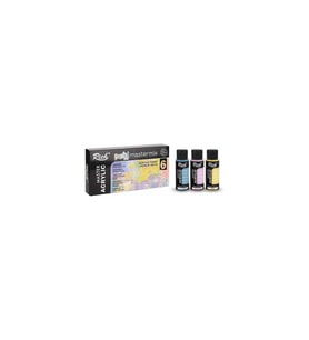 Rich Mastermix Akrilik Boya Pastel Renkler 6 x 60CC 6 Pastel Renk (Karışık)