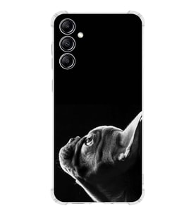PrintiFy Samsung Galaxy A14 Uyumlu Köpek 1 Baskılı Şeffaf Köşe Korumalı Antişok Kılıf
