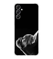 PrintiFy Samsung Galaxy A14 Uyumlu Köpek 1 Baskılı Şeffaf Köşe Korumalı Antişok Kılıf