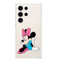 Samsung Galaxy S23 Ultra  Kamera korumalı Kapak Minnie Mouse Tasarımlı  Şeffaf Kılıf