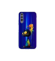 Honor 20 ile Uyumlu Splash Kedi Tasarımlı Şeffaf Silikon Kılıf