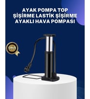 Ayakla Kullanılan Hava Pompası Araç ve Bisiklet İçin Uygun