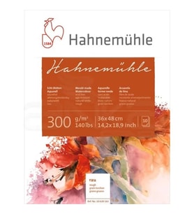 Hahnemühle 300 Sulu Boya Blok 300g Rough 36x48cm 10 Yaprak