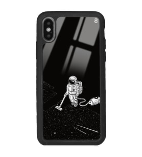 iPhone X Astronot Tatiana Tasarımlı Glossy Telefon Kılıfı