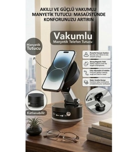 Premium Kilitlenebilir Vantuzlu-Telefon Tutacagı