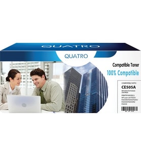 Quatro Toner Hp 505A 280A Canon 719 416 2700 Sayfa Siyah