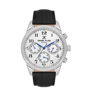 DANIEL KLEIN DK102-DK.1.13550-6 SİYAH DERİ KORDON ERKEK KOL SAATİ