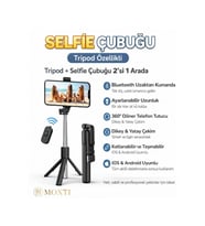 Led Işıklı Bluetooth Selfie Çubuğu Kablosuz Tripod Monopod