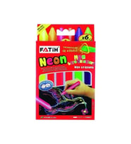 Fatih Mum Pastel Boya Neon Wax Crayon Jumbo 6 Renk Neon (Karışık)