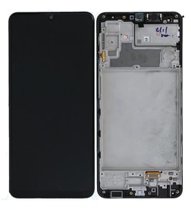 Samsung Galaxy M32 4G M325F İle Uyumlu Oled Ekran Dokunmatik Çıtalı (Siyah)