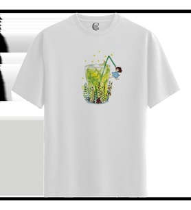 Lemonade Dream - %100 Pamuklu Kadın Beyaz Tişört - Premium Quality