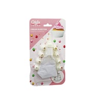 QLUX L-00172 AVANTAGE 10PCS KREMA TORBASI - SÜSLEME BAŞLIK SETİ 1-BEYAZ TORBA - 9-KREM BEYAZI PLASTİK BAŞLIK