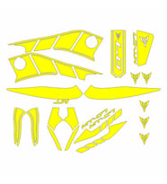 Yamaha Mt07 2014 - 2017 Uyumlu Sarı Sticker Set