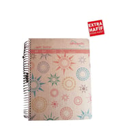 3+1 Hafif Defter Spralli A-4 120 Yaprak Sert Kapak 1 Adet (Turuncu)