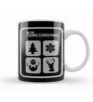 Merry Christmas AYılbaşı Yeni Yıl Konseptli nd Happy New Years Kupa Bardak Porselen
