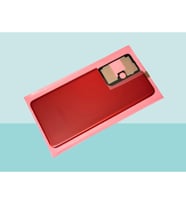 Tkgz - Samsung Galaxy S21 UTRA Arka Kapak Batarya Kapağı - KIRMIZI