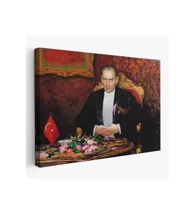 Keskin Bakışlı Atatürk Tablosu-6553