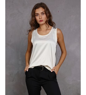 SOFT&SOUL LINDSAY SATEN ARKASI ÇİZGİLİ ATLET
