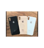 iPhone XS Arka Kapak Pil Kapağı Cam Ürün (Gold)