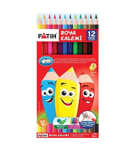 Marka: Fatıh Kuru Boya 12 Renk Tam Boy Kategori: Kuru Boya Kalemi