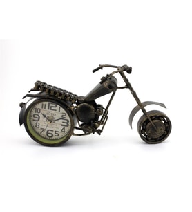El Yapımı Metal Motosiklet Biblo Saat Model 10 (Karışık)