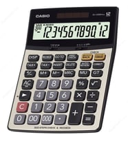 Casio DJ-220D Plus 12 Haneli Masaüstü Hesap Makinesi (Füme-Gri)