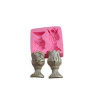 Allah Muhammed Lafsı Silikon Kalıp 8.5X3.5 CM