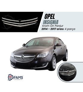 Opel Insignia Krom Ön Panjur 4 Parça 2014-2017 Paslanmaz Çelik