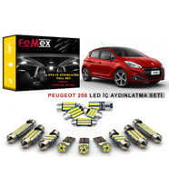 Peugeot 208 LED İç Aydınlatma Ampul Seti FEMEX Parlak Beyaz