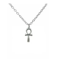 Ankh Sembolü Figürlü Kolye – 60 cm Zincirli, Antik & Unisex Takı
