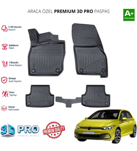 GOLF 8 MANUEL ARACA ÖZEL 3D PASPAS 2024 2025 2026 2027