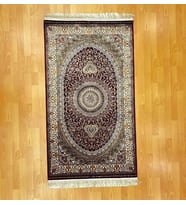 Klasik Anadolu/İran Motifli 90 x 150 CM İpek Halı